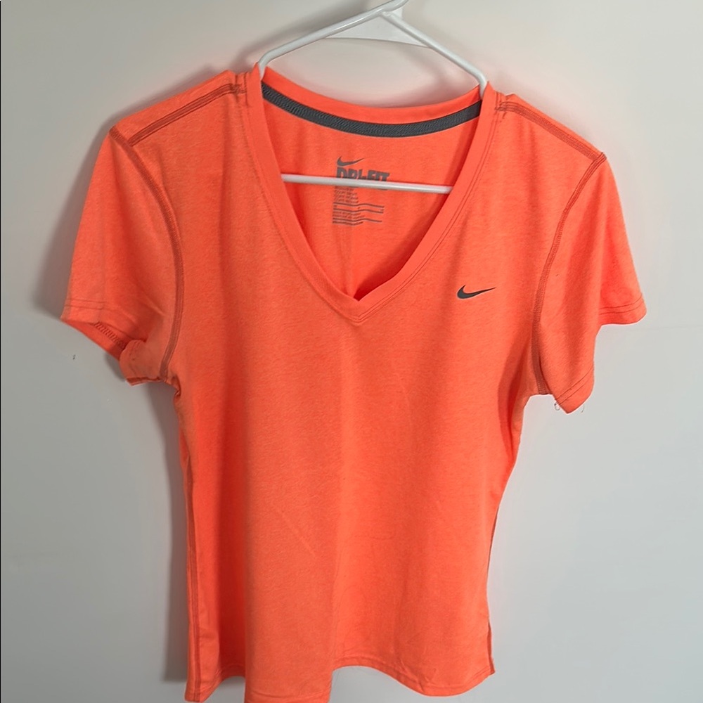 Nike Orange Dr-Fit Short Sleeve Tee